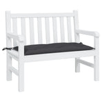 Garden Bench Cushion Black 100x50x7 Cm Fabric
