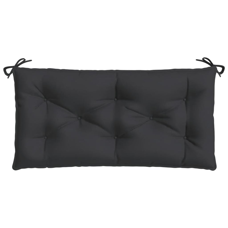 Garden Bench Cushion Black 100x50x7 Cm Fabric