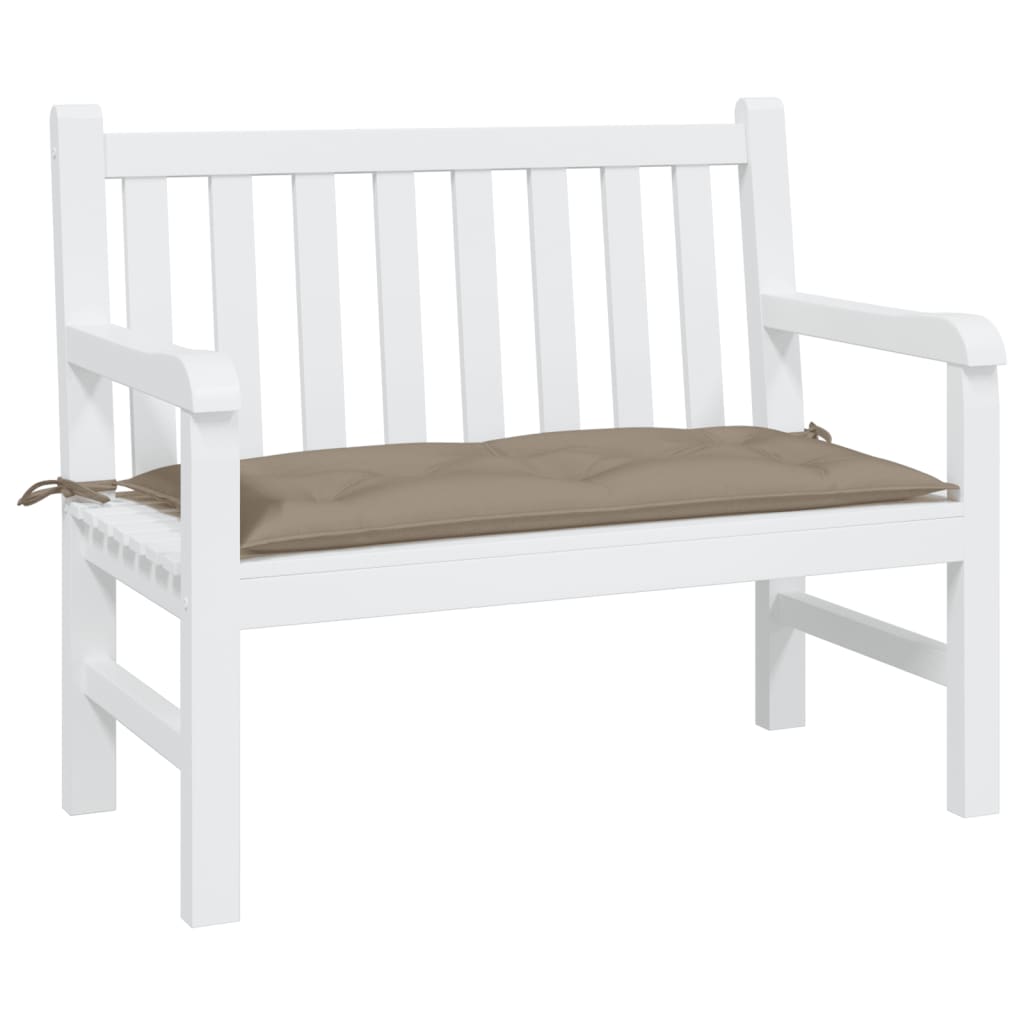Garden Bench Cushion Taupe 100x50x7 Cm Fabric