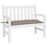Garden Bench Cushion Taupe 100x50x7 Cm Fabric