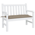 Garden Bench Cushion Taupe 100x50x7 Cm Fabric