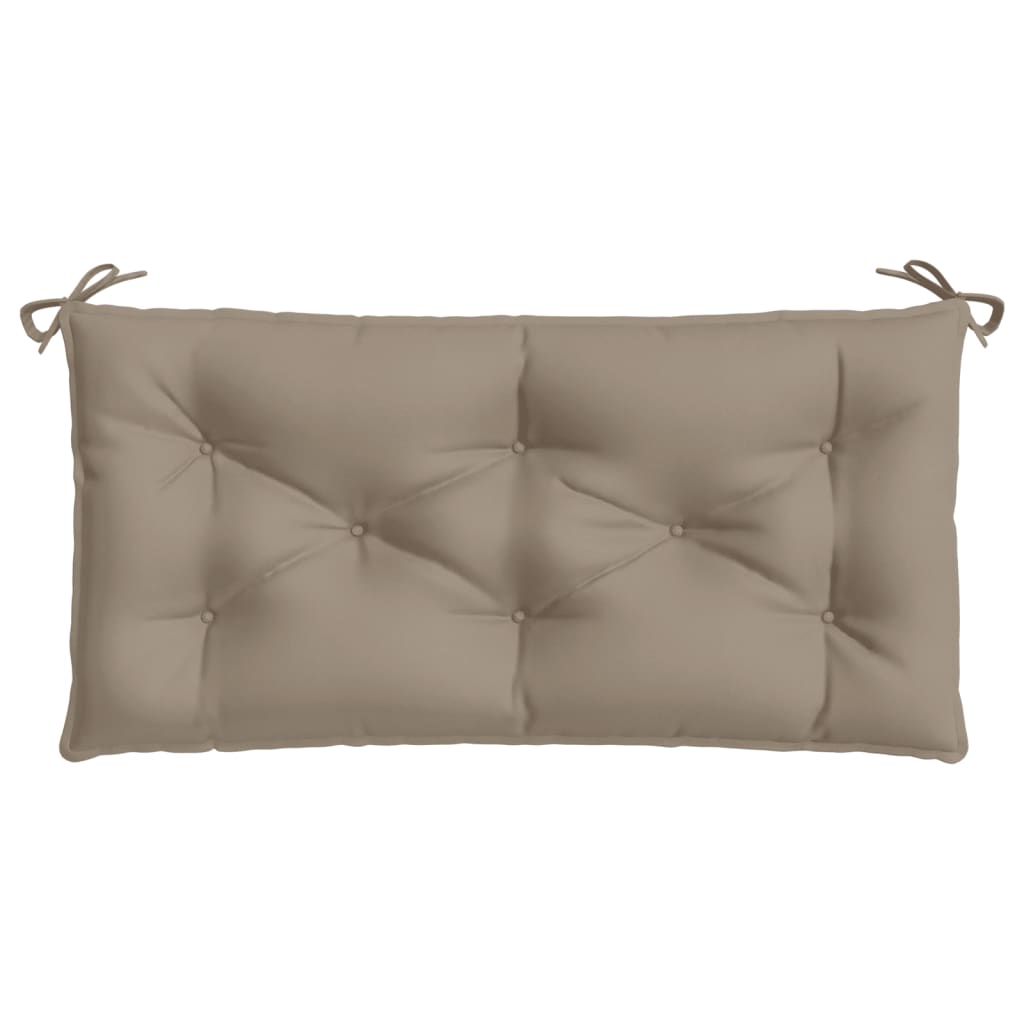 Garden Bench Cushion Taupe 100x50x7 Cm Fabric