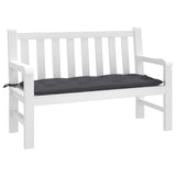 Garden Bench Cushion Anthracite 120x50x7 Cm Fabric