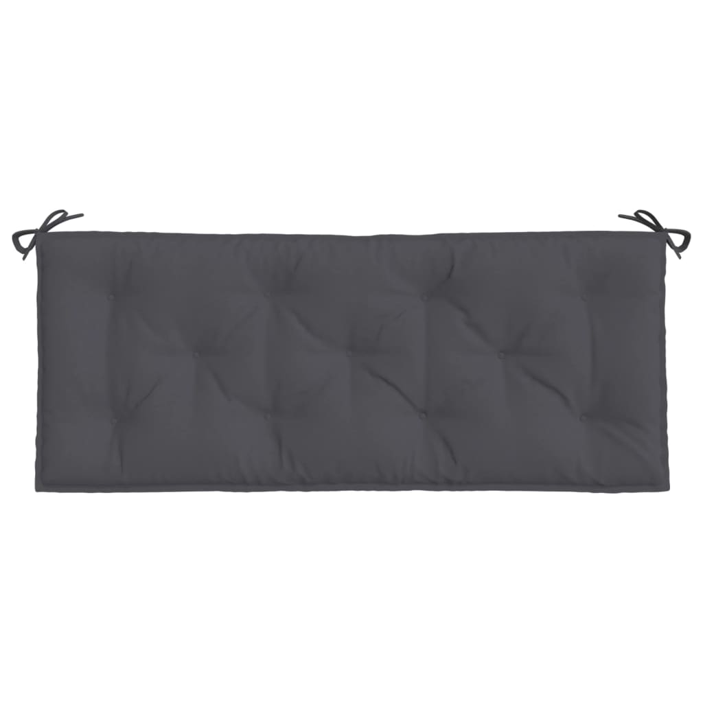 Garden Bench Cushion Anthracite 120x50x7 Cm Fabric