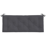 Garden Bench Cushion Anthracite 120x50x7 Cm Fabric