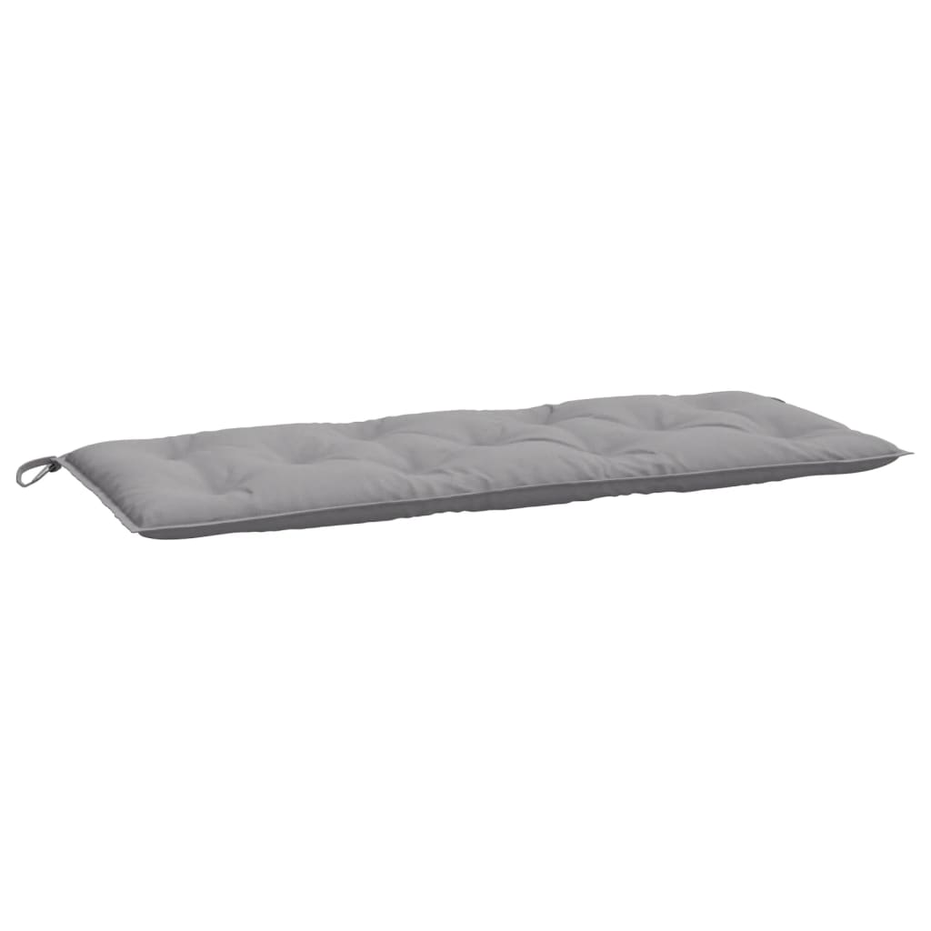 Garden Bench Cushion Grey 120x50x7 Cm Fabric