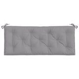 Garden Bench Cushion Grey 120x50x7 Cm Fabric