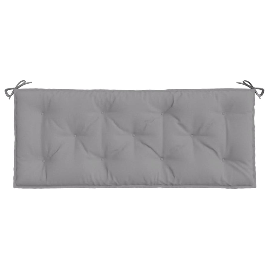 Garden Bench Cushion Grey 120x50x7 Cm Fabric