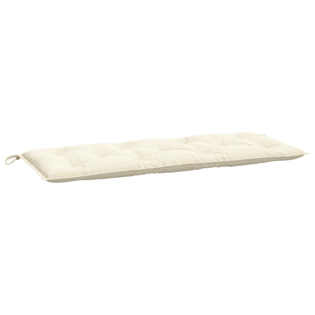 Garden Bench Cushion Cream White 120x50x7 Cm Fabric