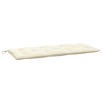 Garden Bench Cushion Cream White 120x50x7 Cm Fabric