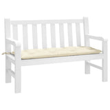 Garden Bench Cushion Cream White 120x50x7 Cm Fabric