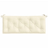 Garden Bench Cushion Cream White 120x50x7 Cm Fabric