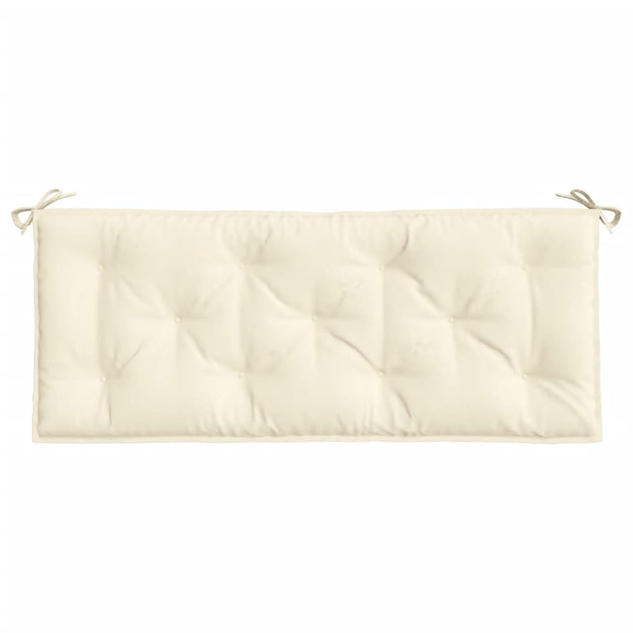 Garden Bench Cushion Cream White 120x50x7 Cm Fabric