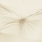 Garden Bench Cushion Cream White 120x50x7 Cm Fabric