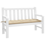 Garden Bench Cushion Beige 120x50x7 Cm Fabric