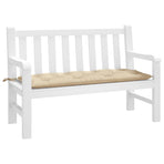 Garden Bench Cushion Beige 120x50x7 Cm Fabric