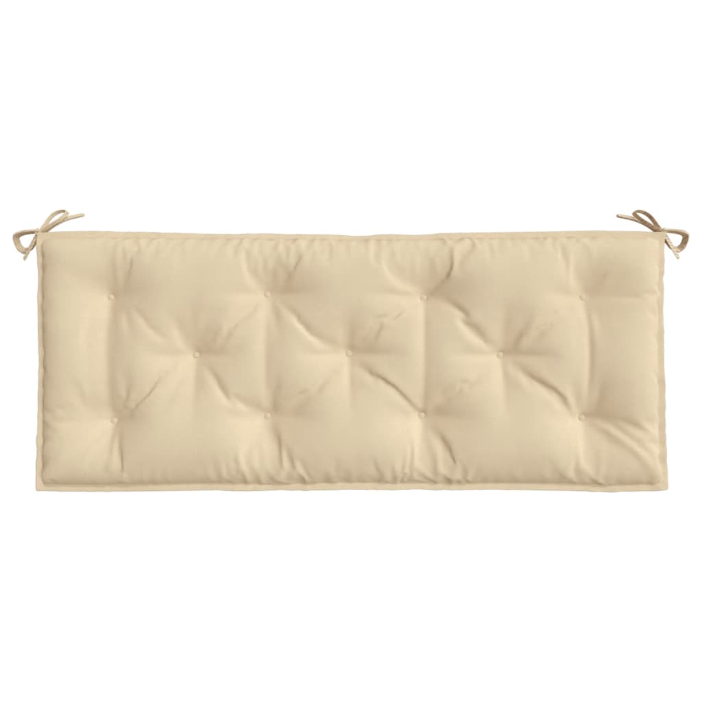 Garden Bench Cushion Beige 120x50x7 Cm Fabric