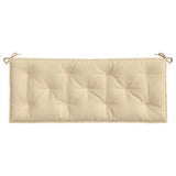 Garden Bench Cushion Beige 120x50x7 Cm Fabric