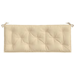 Garden Bench Cushion Beige 120x50x7 Cm Fabric