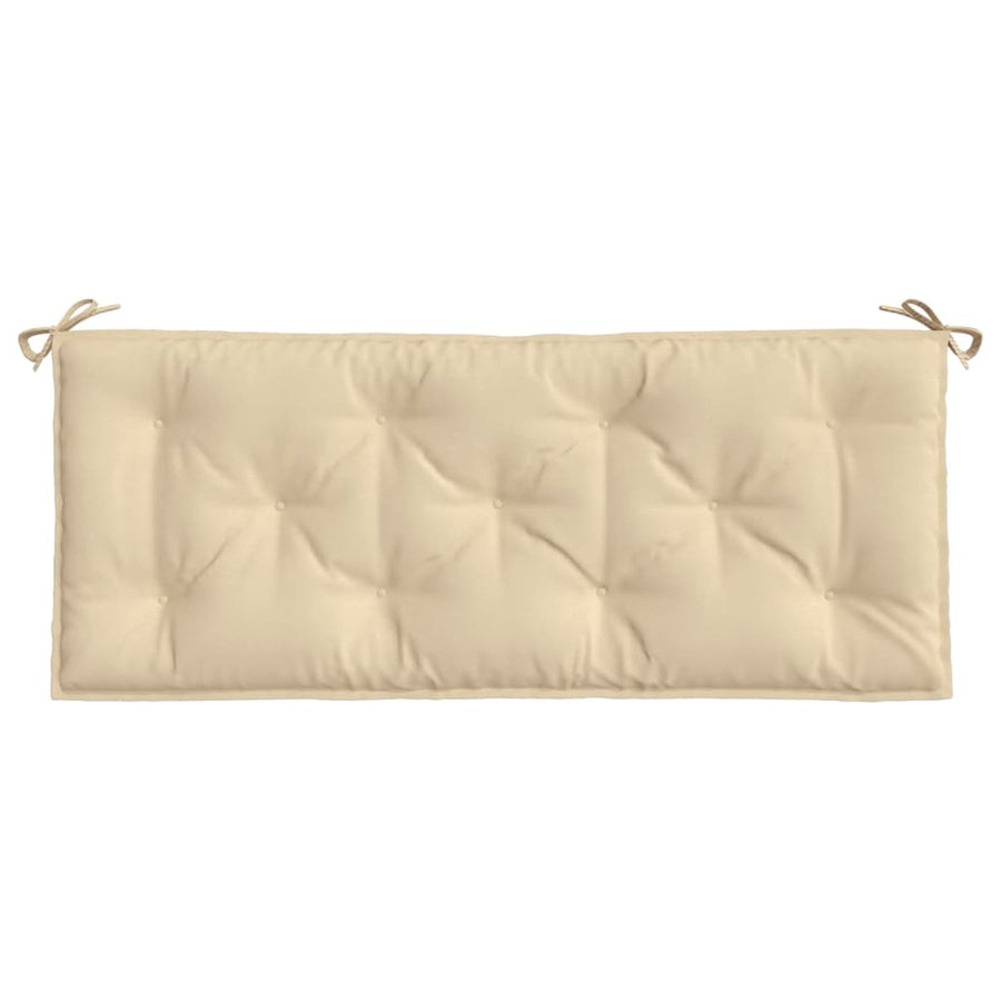 Garden Bench Cushion Beige 120x50x7 Cm Fabric