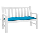Garden Bench Cushion Light Blue 120x50x7 cm Oxford Fabric - Side View