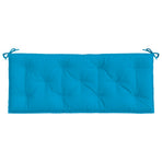 Garden Bench Cushion Light Blue 120x50x7 Cm Fabric