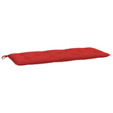 Garden Bench Cushion Red 120x50x7 cm Oxford Fabric - Front View