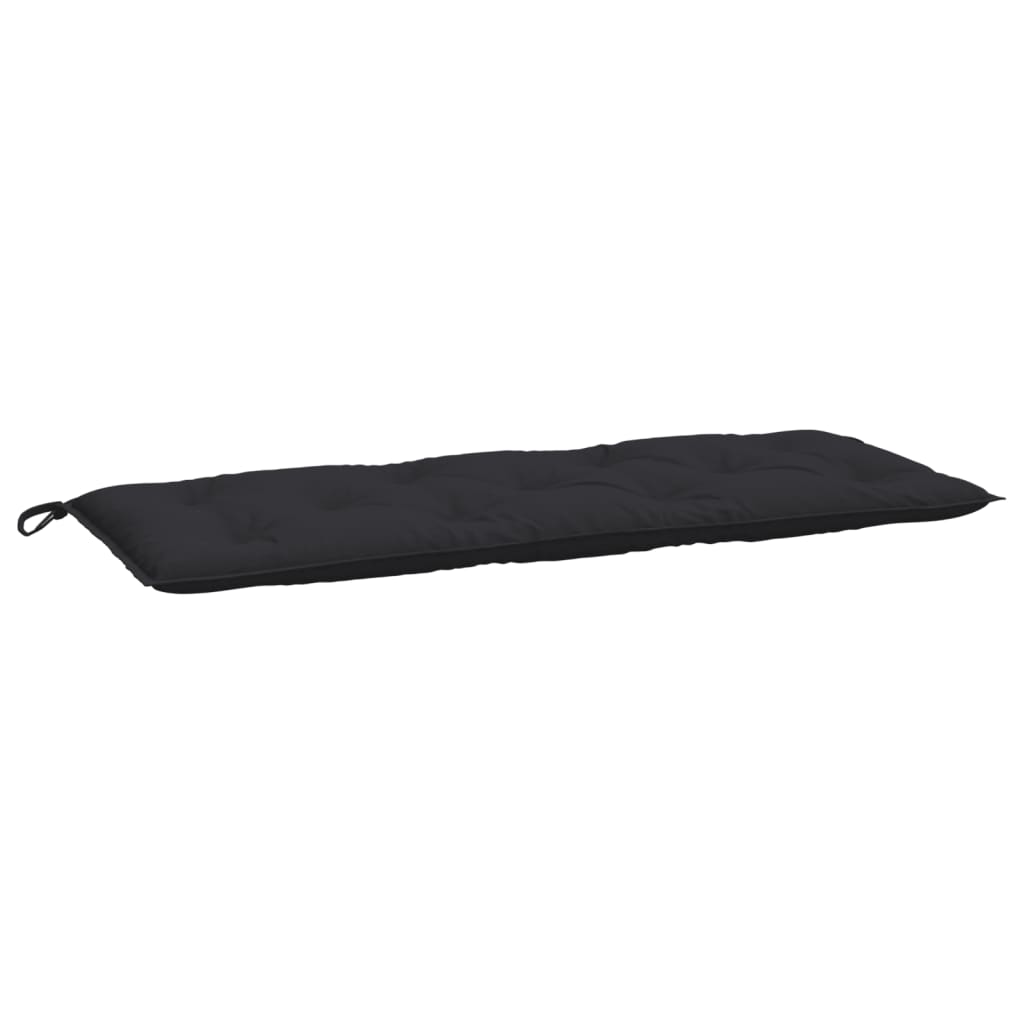 Garden Bench Cushion Black 120x50x7 Cm Fabric