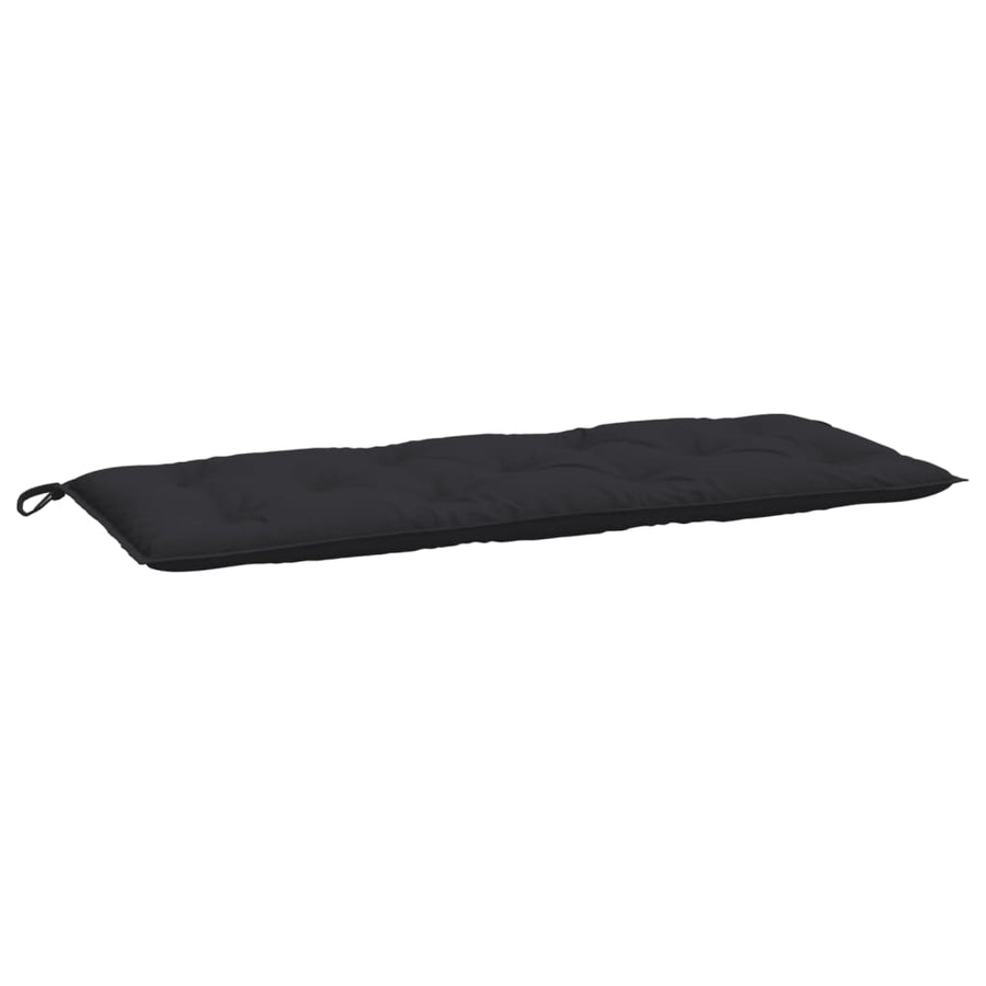 Garden Bench Cushion Black 120x50x7 Cm Fabric