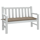 Garden Bench Cushion Taupe 120x50x7 Cm Fabric
