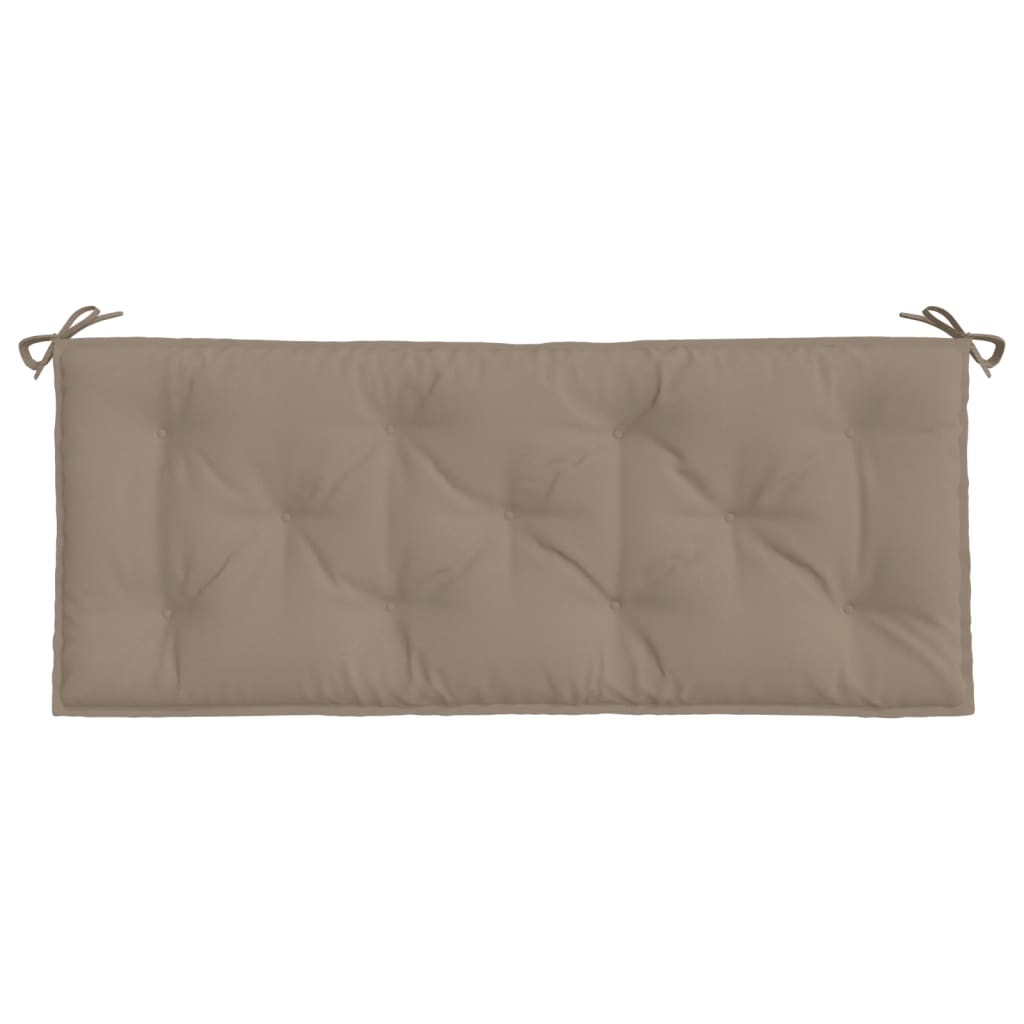Garden Bench Cushion Taupe 120x50x7 Cm Fabric