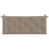 Garden Bench Cushion Taupe 120x50x7 Cm Fabric
