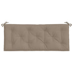 Garden Bench Cushion Taupe 120x50x7 Cm Fabric