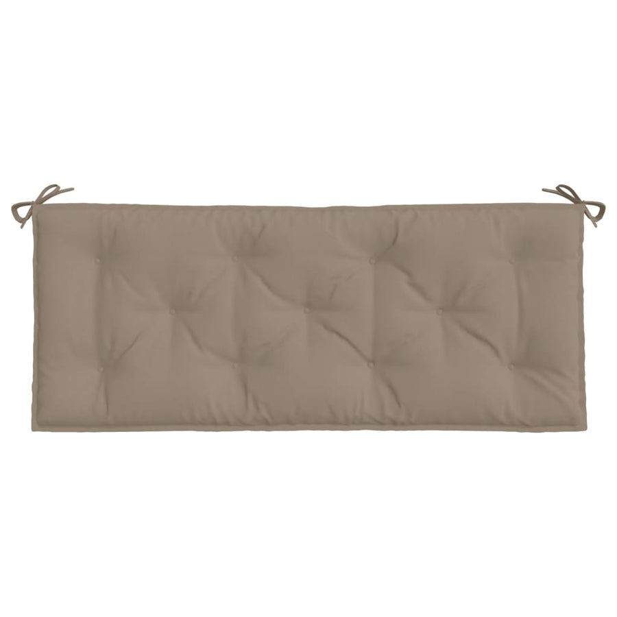 Garden Bench Cushion Taupe 120x50x7 Cm Fabric