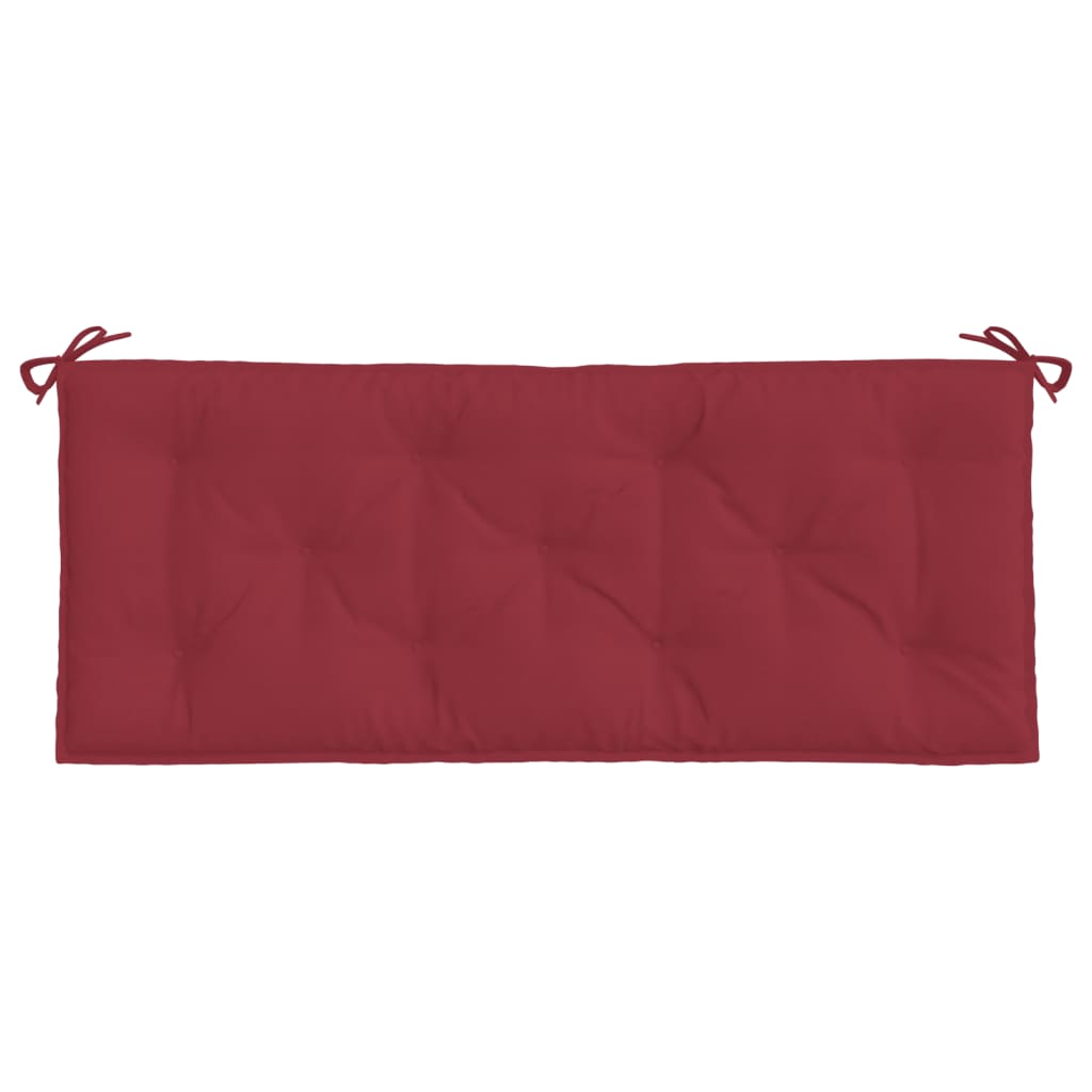 Garden Bench Cushion Wine Red 120x50x7 Cm Fabric