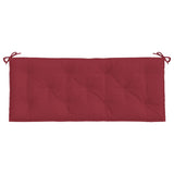 Garden Bench Cushion Wine Red 120x50x7 Cm Fabric