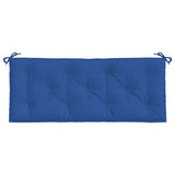 Garden Bench Cushion Blue 120x50x7 Cm Fabric - Side View
