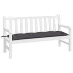 Garden Bench Cushion Anthracite 150x50x7 Cm Fabric