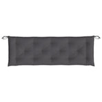 Garden Bench Cushion Anthracite 150x50x7 Cm Fabric