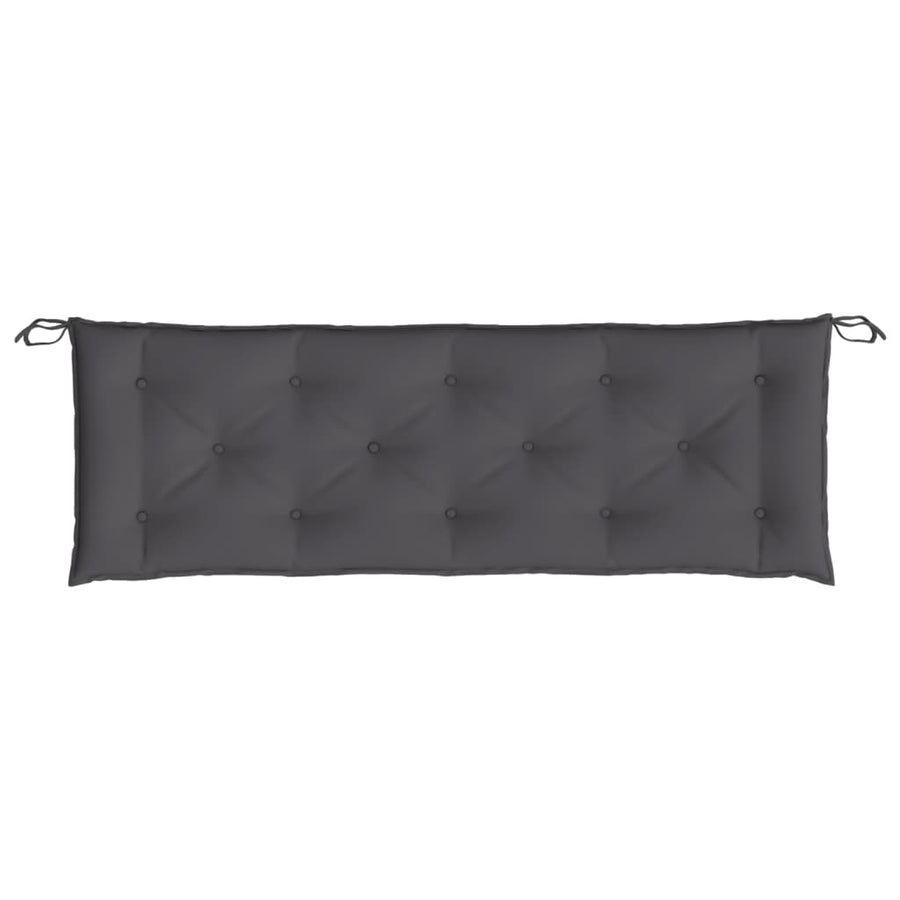 Garden Bench Cushion Anthracite 150x50x7 Cm Fabric