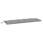 Garden Bench Cushion Grey 150x50x7 Cm Fabric