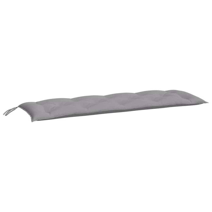 Garden Bench Cushion Grey 150x50x7 Cm Fabric
