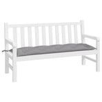 Garden Bench Cushion Grey 150x50x7 Cm Fabric