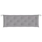 Garden Bench Cushion Grey 150x50x7 Cm Fabric