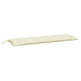 Garden Bench Cushion Cream White 150x50x7 Cm Fabric