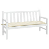 Garden Bench Cushion Cream White 150x50x7 Cm Fabric