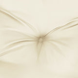 Garden Bench Cushion Cream White 150x50x7 Cm Fabric