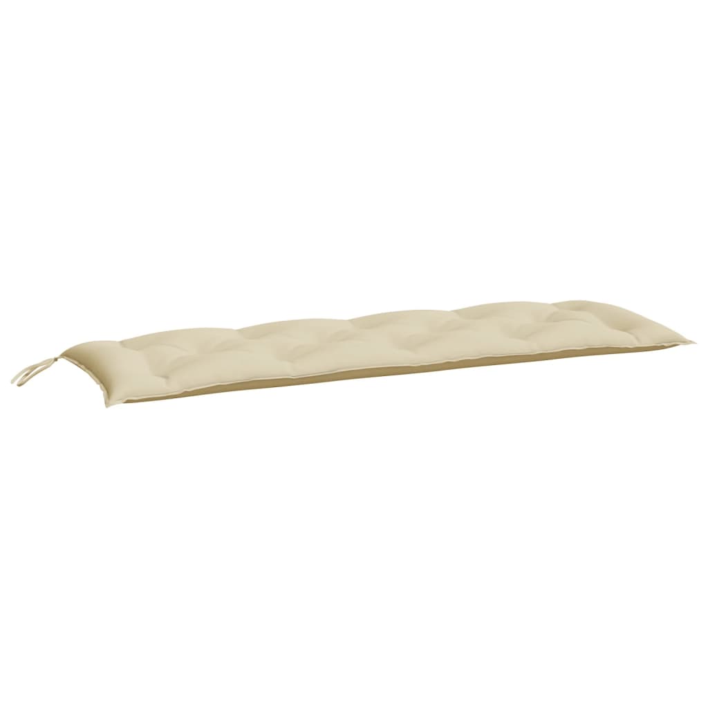 Garden Bench Cushion Beige 150x50x7 Cm Fabric