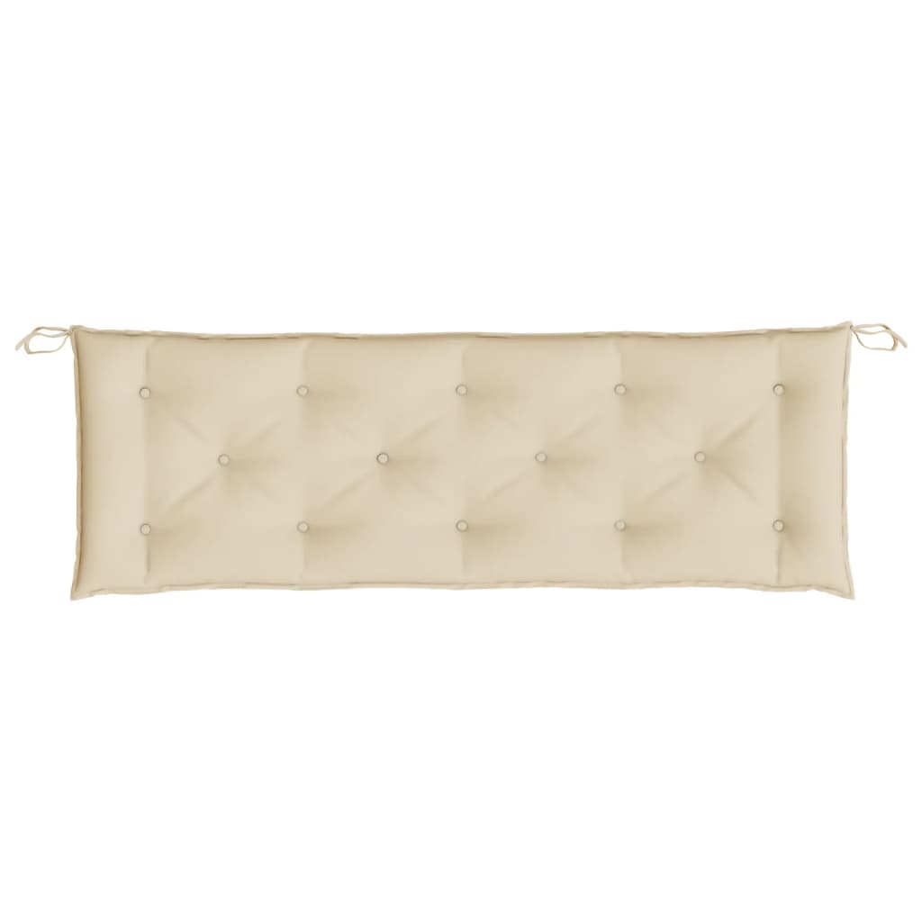Garden Bench Cushion Beige 150x50x7 Cm Fabric