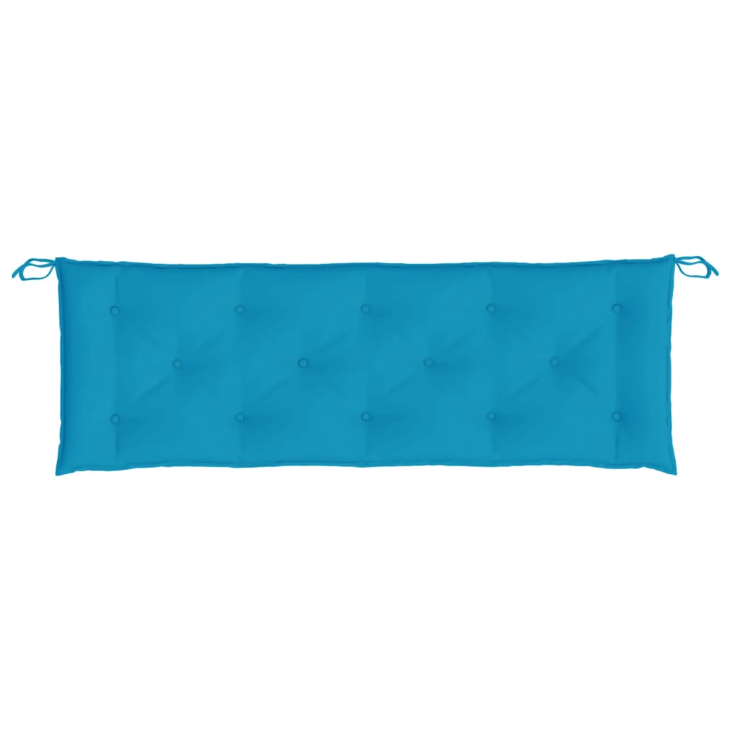Garden Bench Cushion Light Blue 150x50x7 Cm Fabric